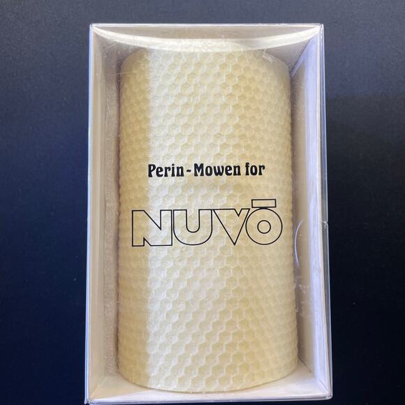 Perin Mowen Nuvo Cream Beeswax Candle Hand Rolled Natural American Beeswax - Picture 1 of 8